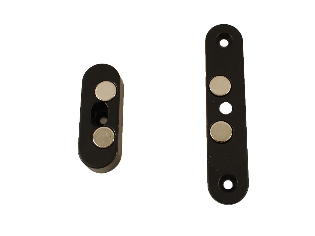 Magnetico Invisibile respingente per Chiusura mm.85,5x18,5x23h zama varie finiture | Saletta - immagine 2